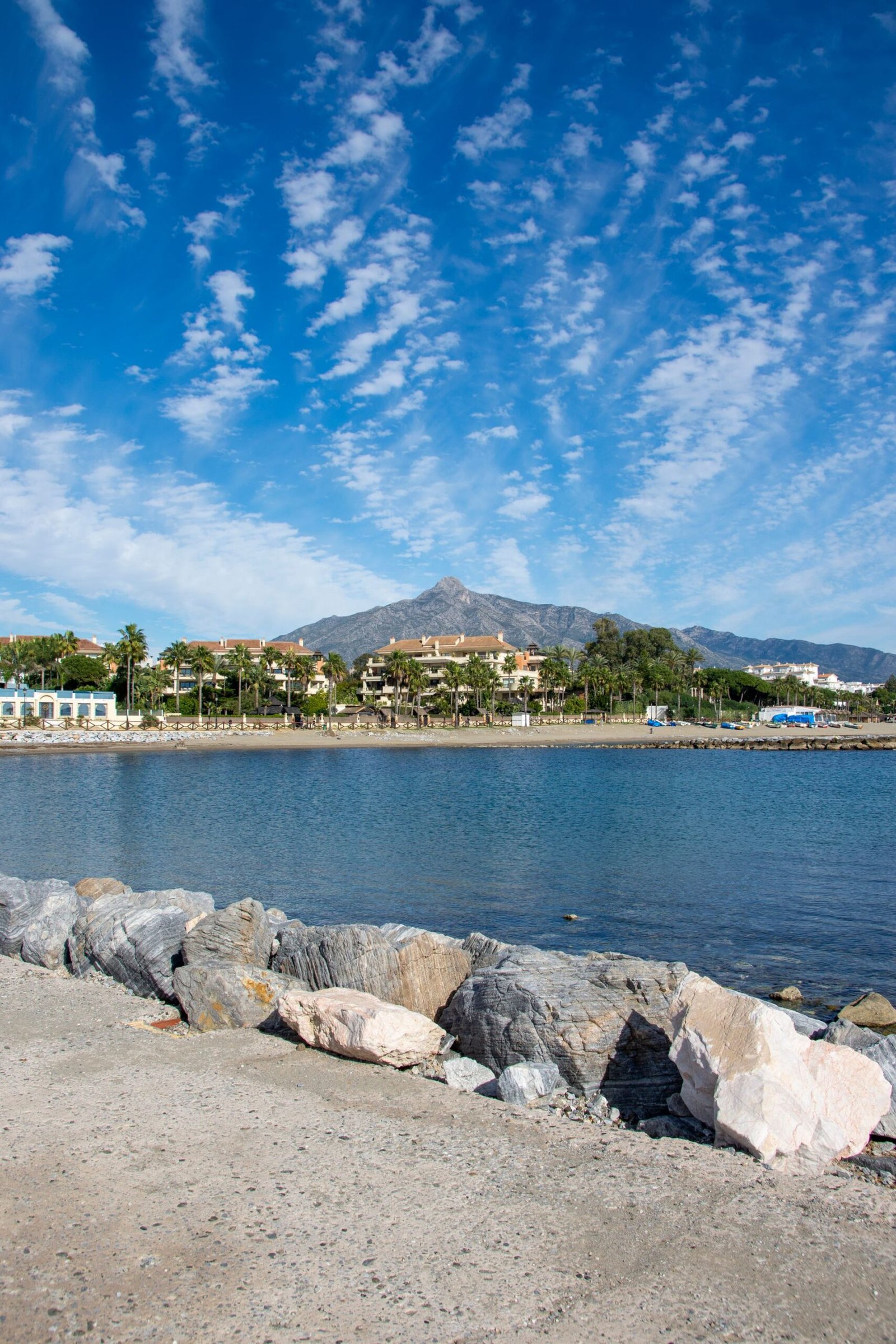 Marbella coastline with La Concha mountain behind